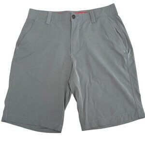 UNDER ARMOUR Casual Dress Shorts Greenish Gray Size 34 Great Condition!